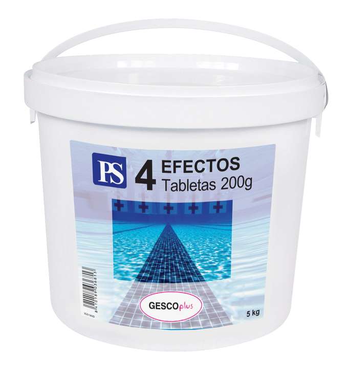 Cloro 4 efectos tabletas 200 gr Gesco