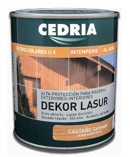 CEDRIA DEKOR LASUR CASTAÑO 750ML