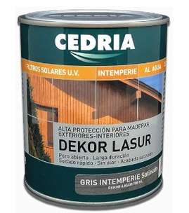 CEDRIA DEKOR LASUR GRIS INTEMPERIE 750 ML